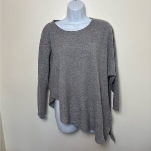 Dtlm repeat 100% cashmere sweater long sleeve asymmetrical